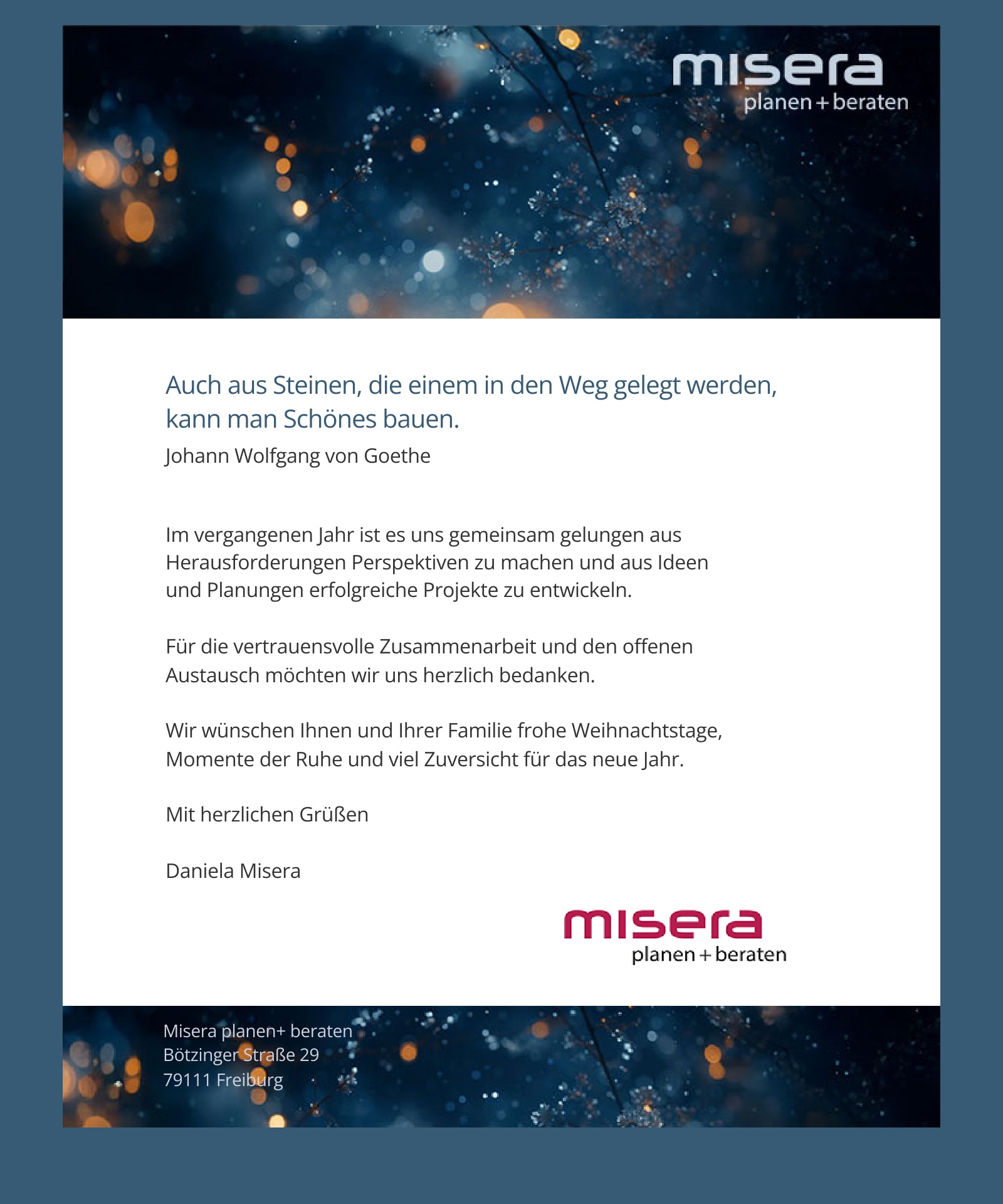 Misera Weihnachtsgruß